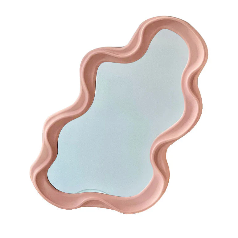 Asymmetrical Aesthetic Wavy Mirror - Image 16