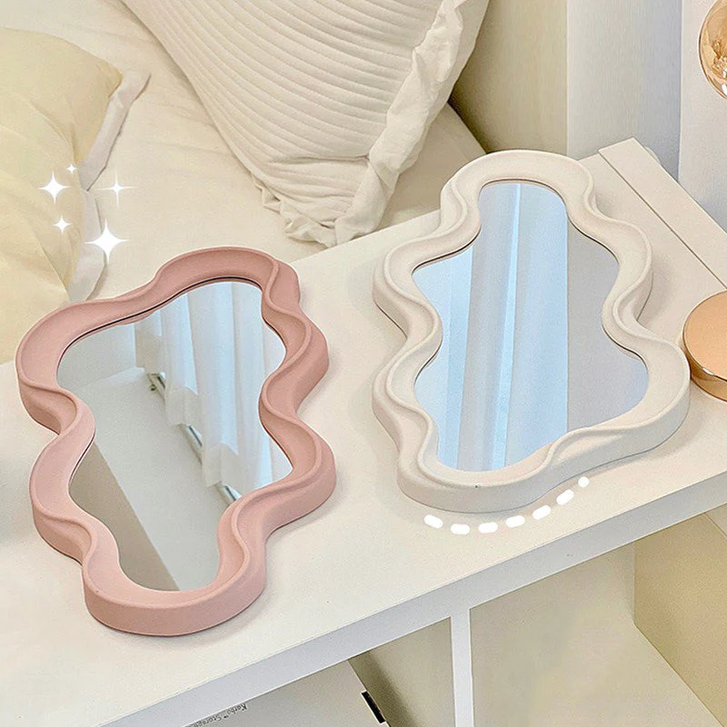 Asymmetrical Aesthetic Wavy Mirror - Image 5