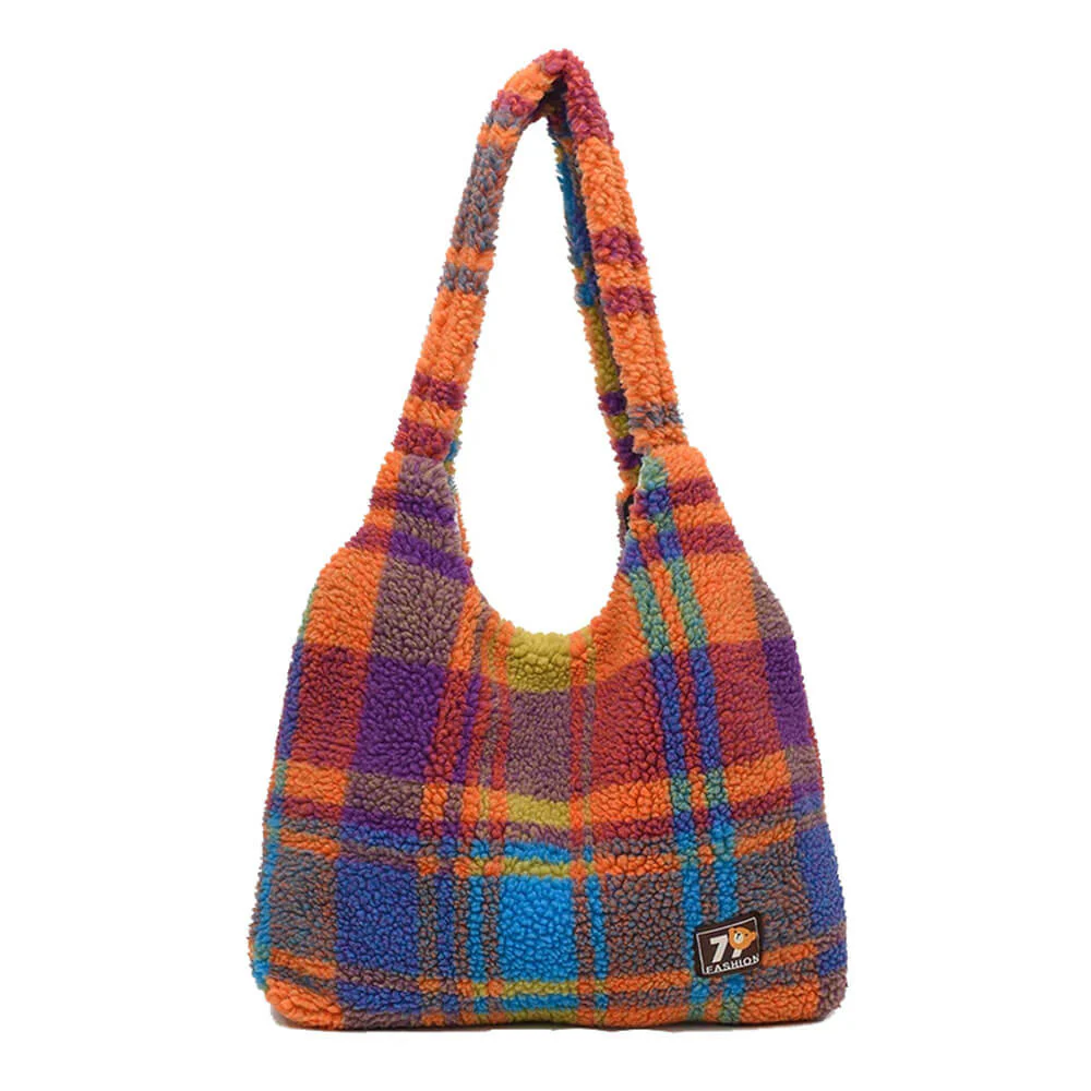Autumn Feels Plaid Tote Bag - Image 2