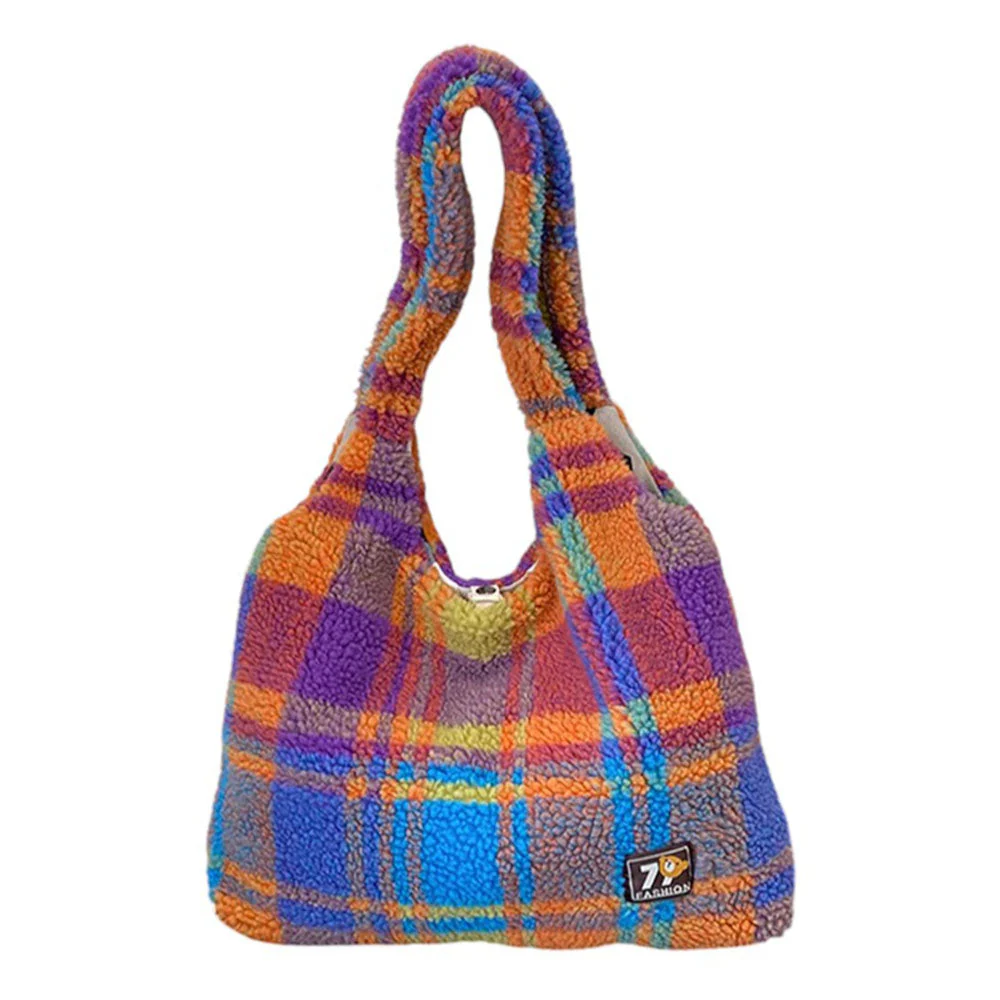 Autumn Feels Plaid Tote Bag - Image 7