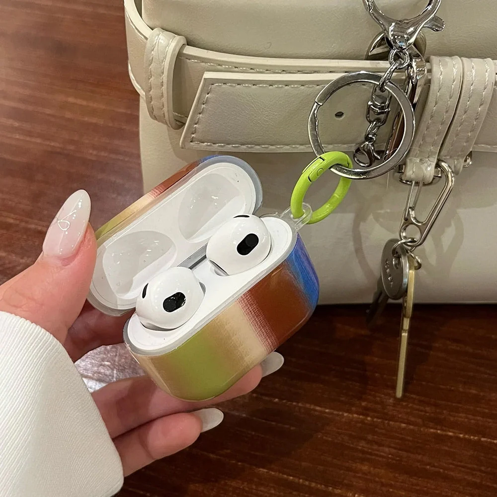 Autumn Feels Striped AirPods Case - Image 2
