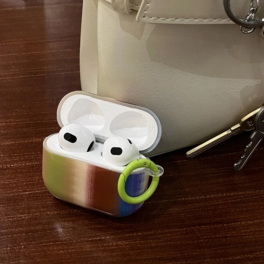 Autumn Feels Striped AirPods Case - Image 3