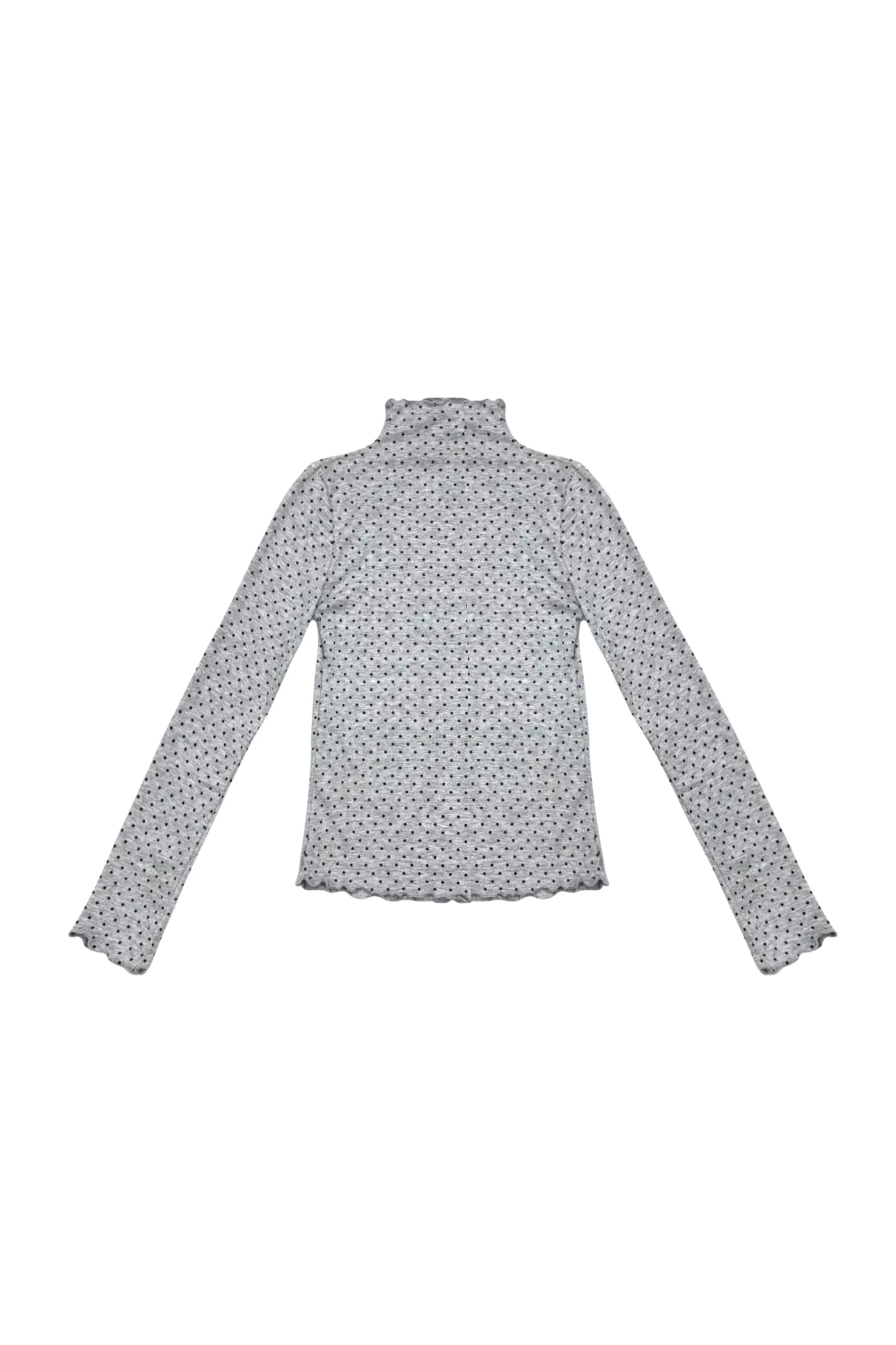 Polka Dot High Neck Top - Image 10