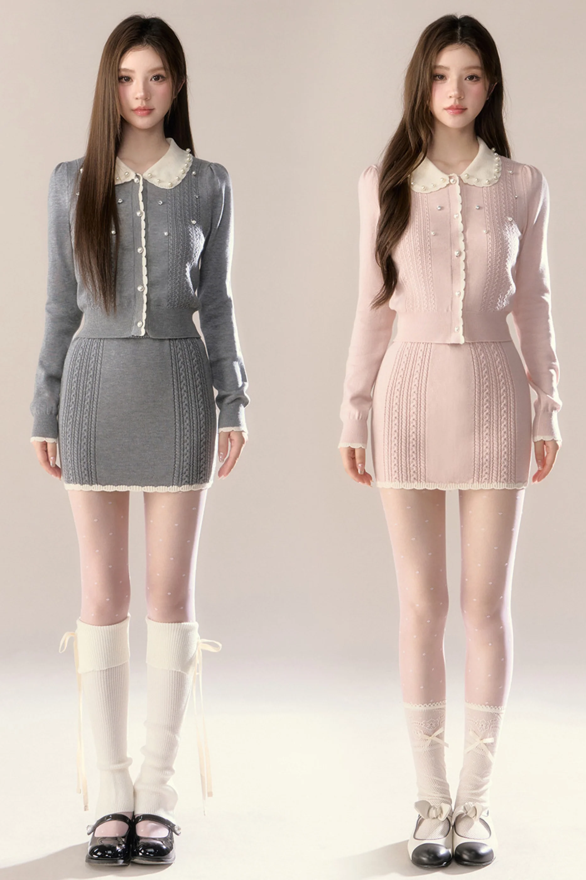 Sweet French Knit Top + Tight Skirt