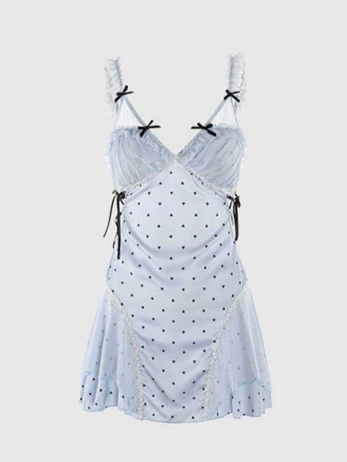 Baby Blue Lace Nightgown