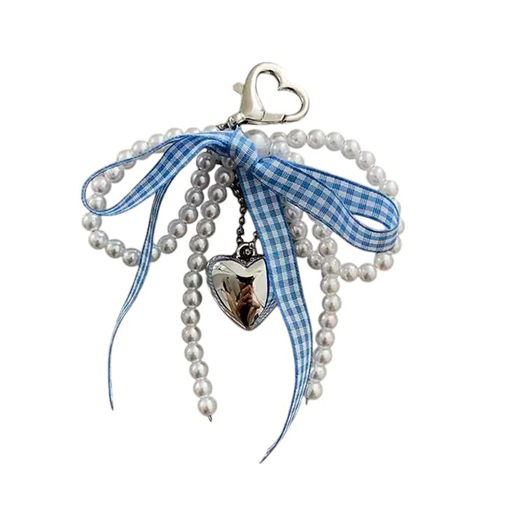 Baby Blue Plaid Bow Shoe Charms - Image 5