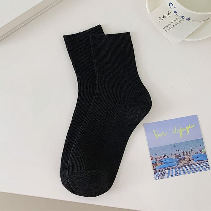 Baby Blue Ribbed Socks - Image 12