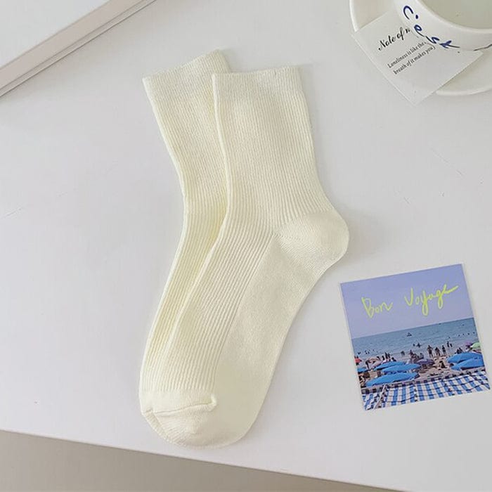 Baby Blue Ribbed Socks - Image 13