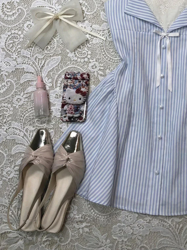 baby blue striped dress - Image 3