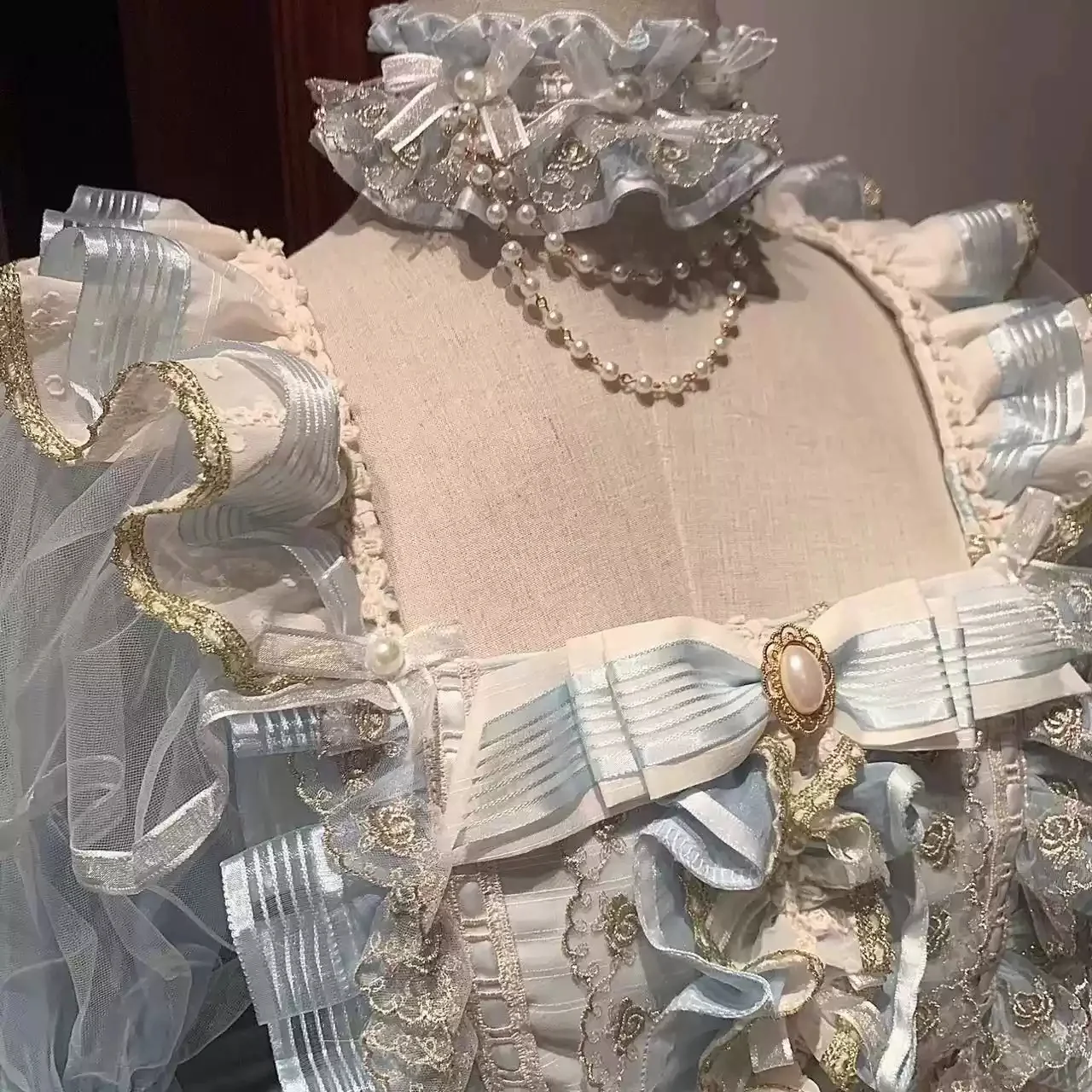 Baby Blue Wedding Lolita Dress - Image 6