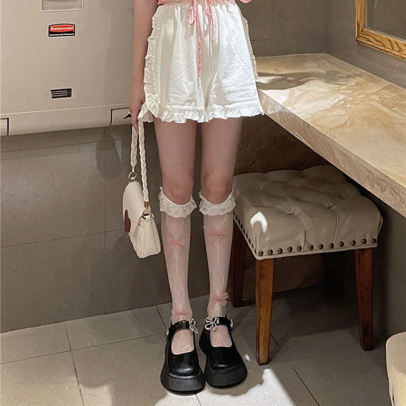 Babydoll Bow Lace Socks - Image 4