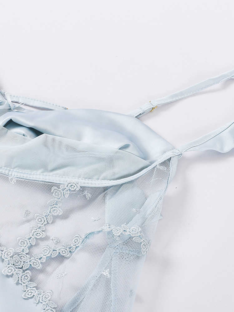 Backless Lace Ice Silk Pajamas - Image 4