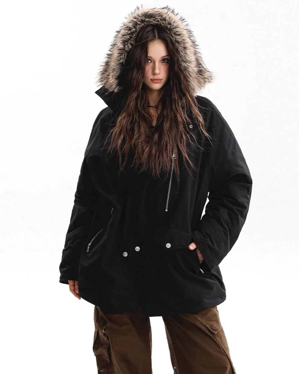 Bad Reputation Fur Trim Parka - Image 10