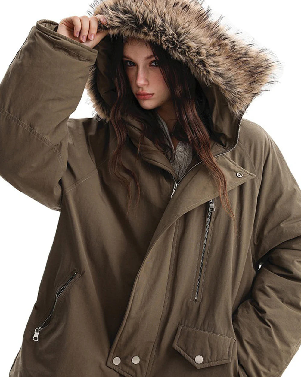 Bad Reputation Fur Trim Parka - Image 14