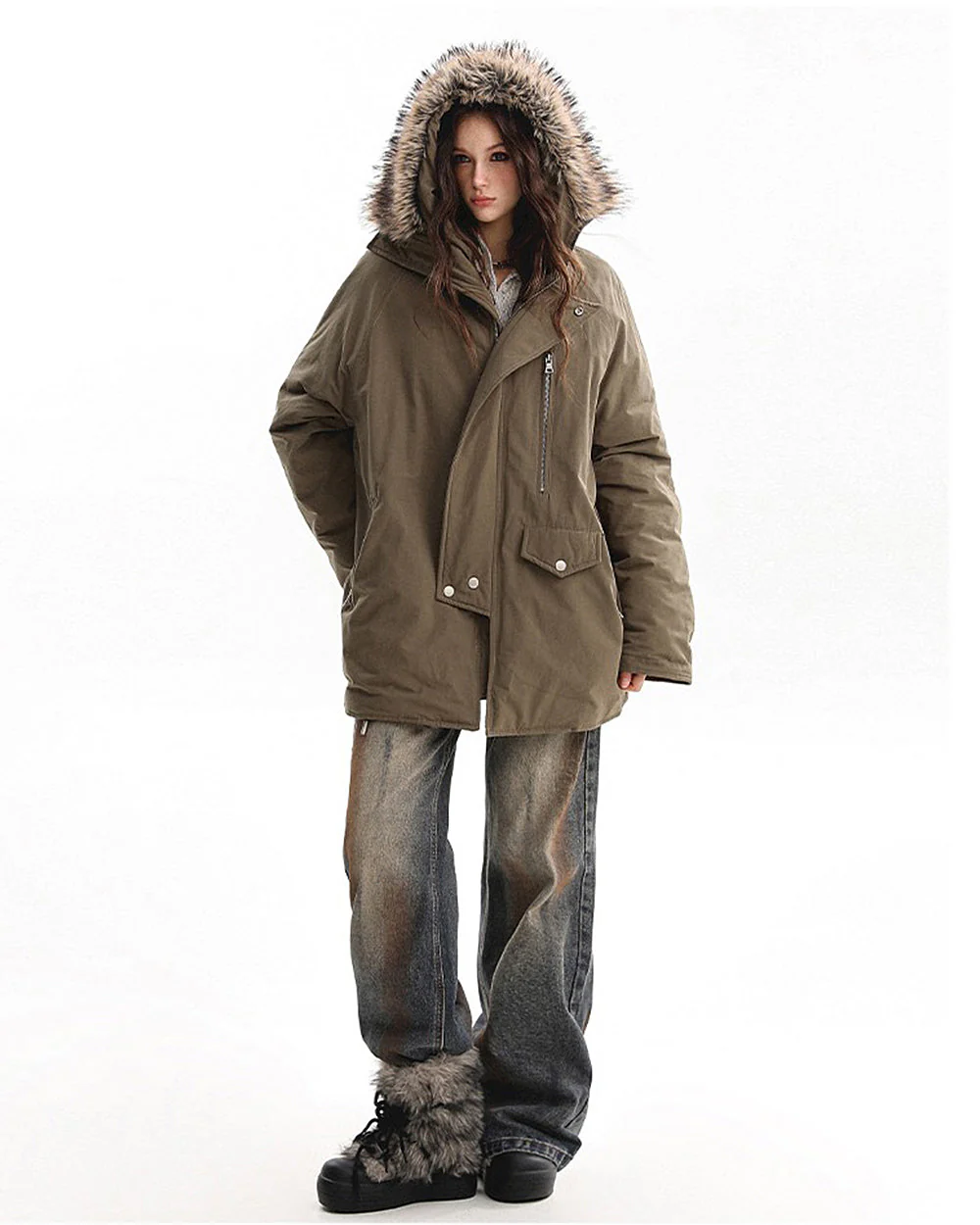 Bad Reputation Fur Trim Parka - Image 15
