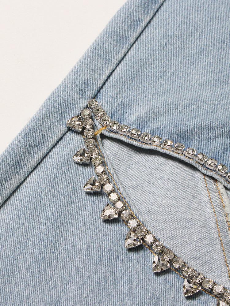 Baddie Embellished Cut-Out Jeans - Image 6