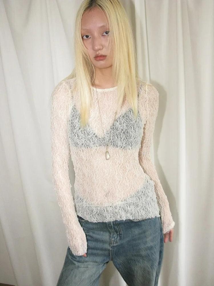 Baddie Lace Sheer Top - Image 6