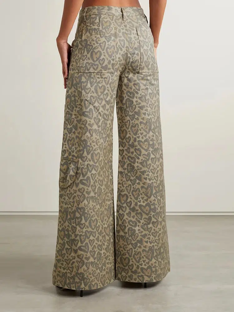 Baddie Leopard Embellished Cut Out Pants - Image 2