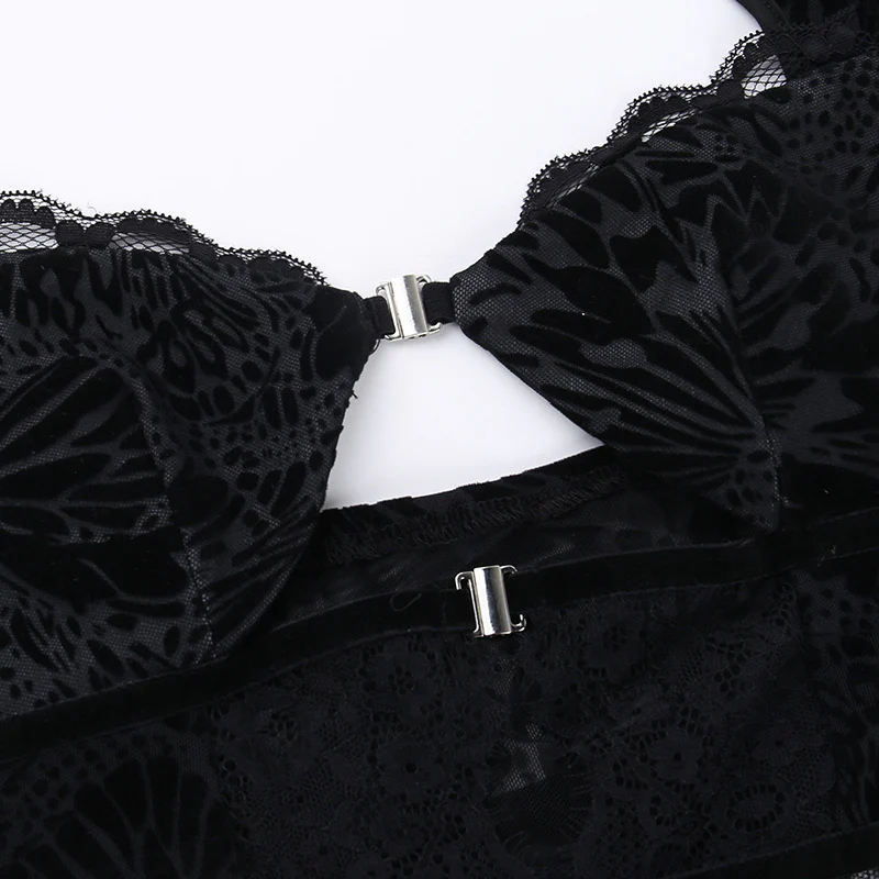 Baddie Mesh Lace Crop Top - Image 6
