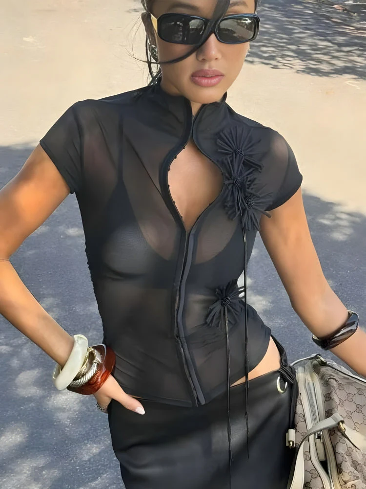 Baddie Sheer Blouse - Image 9