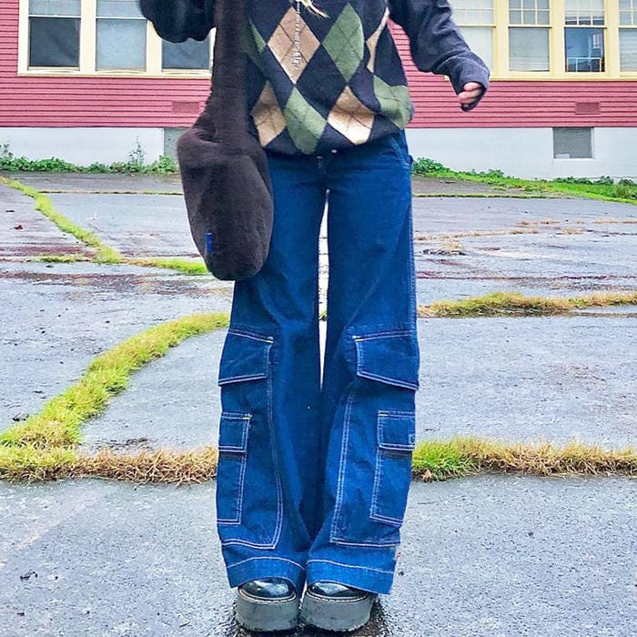 Baggy Pocket Mom Jeans - Image 2