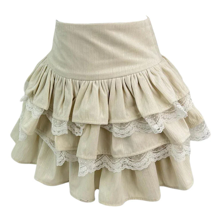 Ballerina Core Ruffled Lace Skirt - Image 7