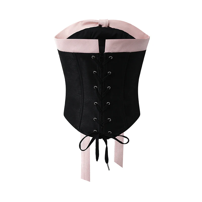 Ballet Bow Dark Coquette Tube Top Coord - Image 2