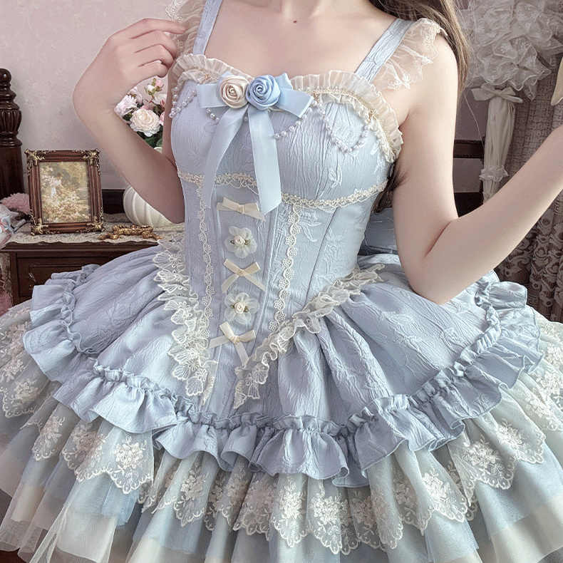 Ballet Bow Lace Lolita Dress - Image 4