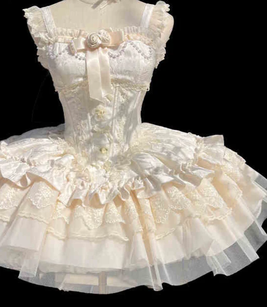 Ballet Bow Lace Lolita Dress - Image 5