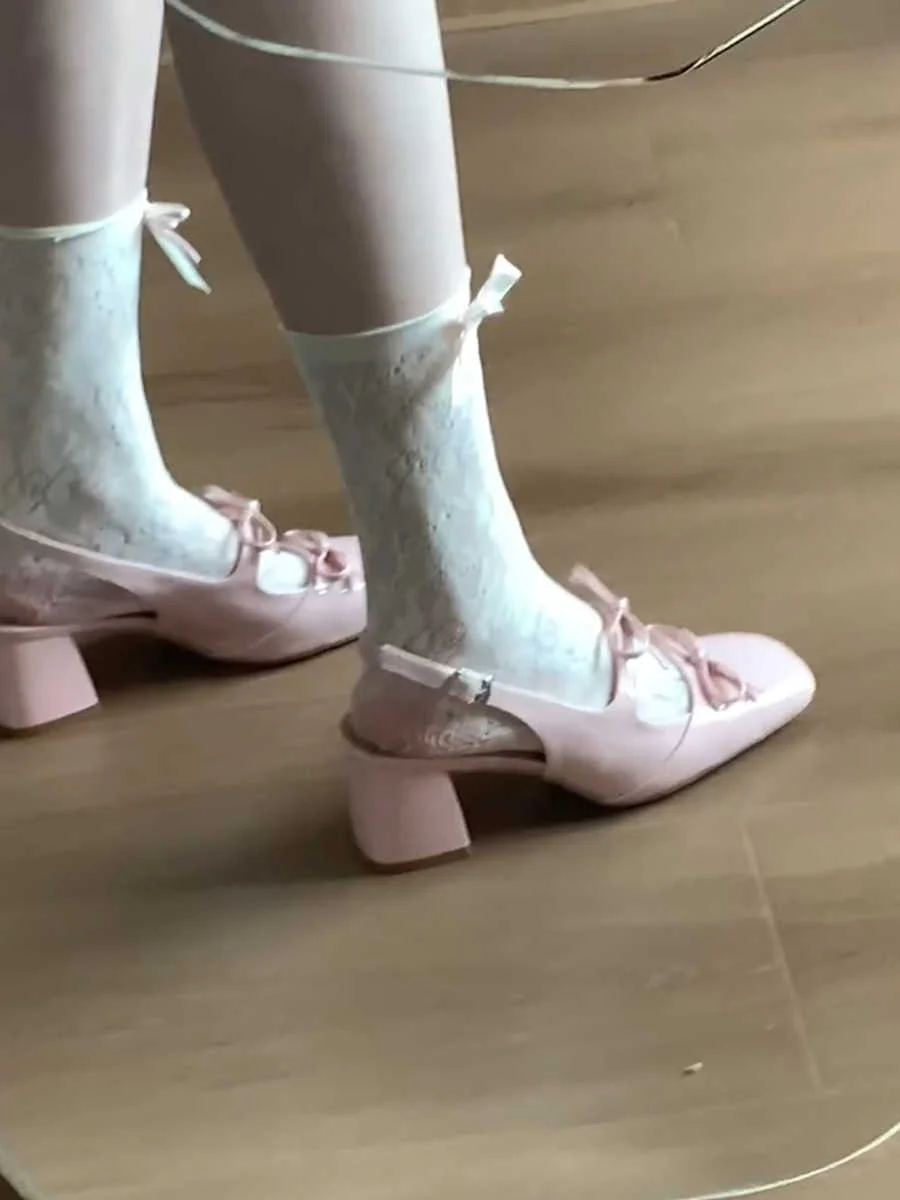 Ballet Bow Tie Sandals - Image 8