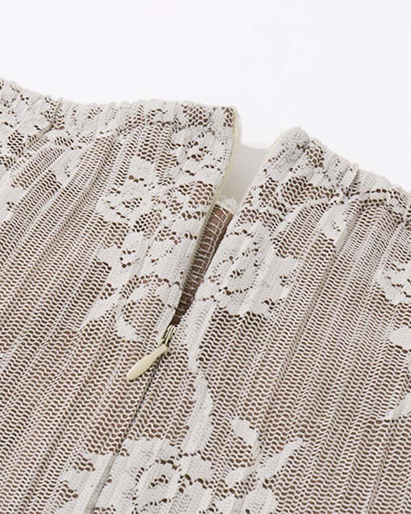Ballet Lace Embroidery Corset Mini Coquette Dress - Image 3