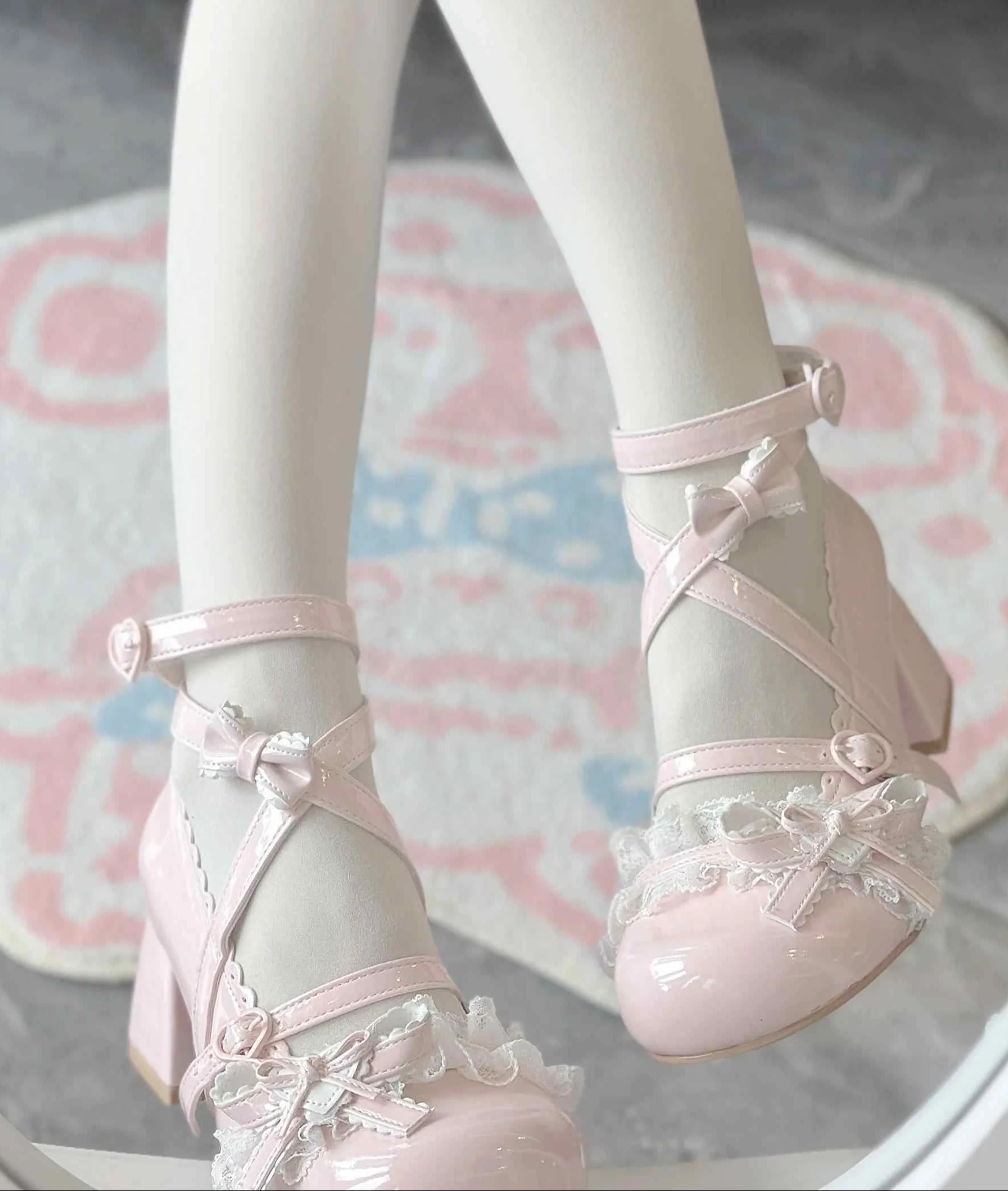Ballet Lace Round Toe Lolita Shoes