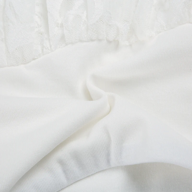Ballet Lace Stitching Pleated Strap Skirt - Image 9