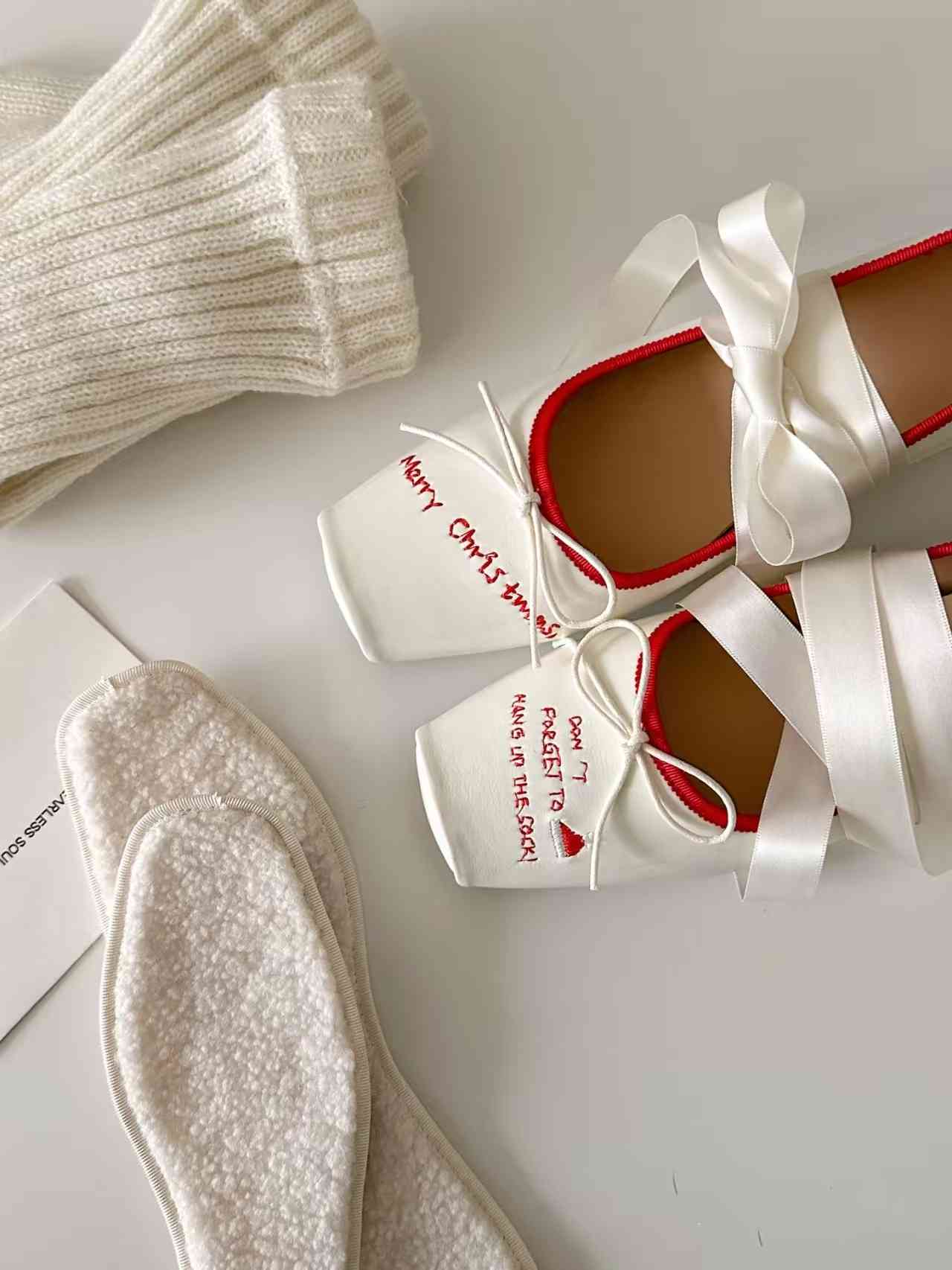 Ballet Leather Coquette Shoes - Image 2