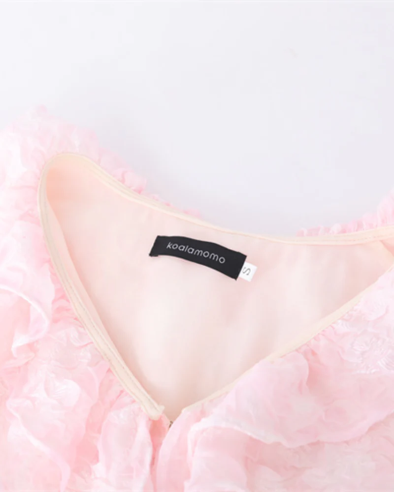 Ballet Light Pink Ruffle Rrose Skirt Coord - Image 4