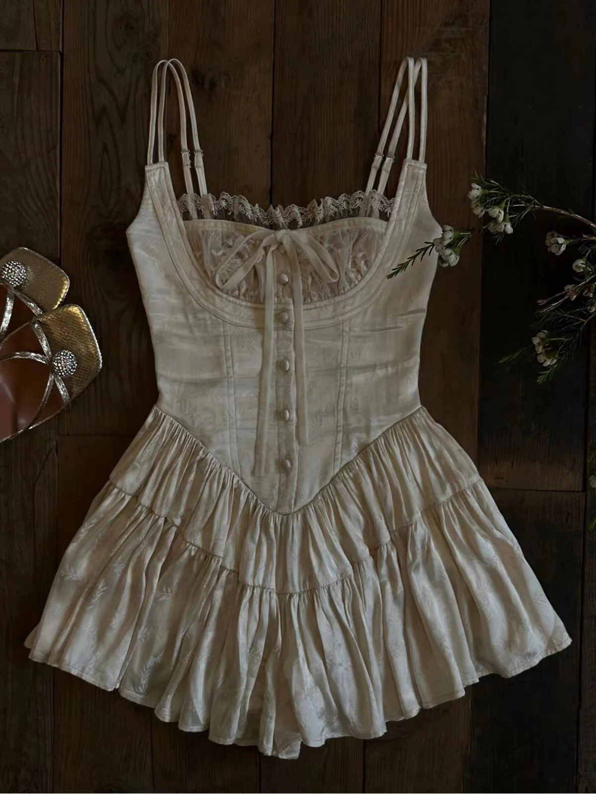 Ballet Pure Lace Suspender Dress - Image 5