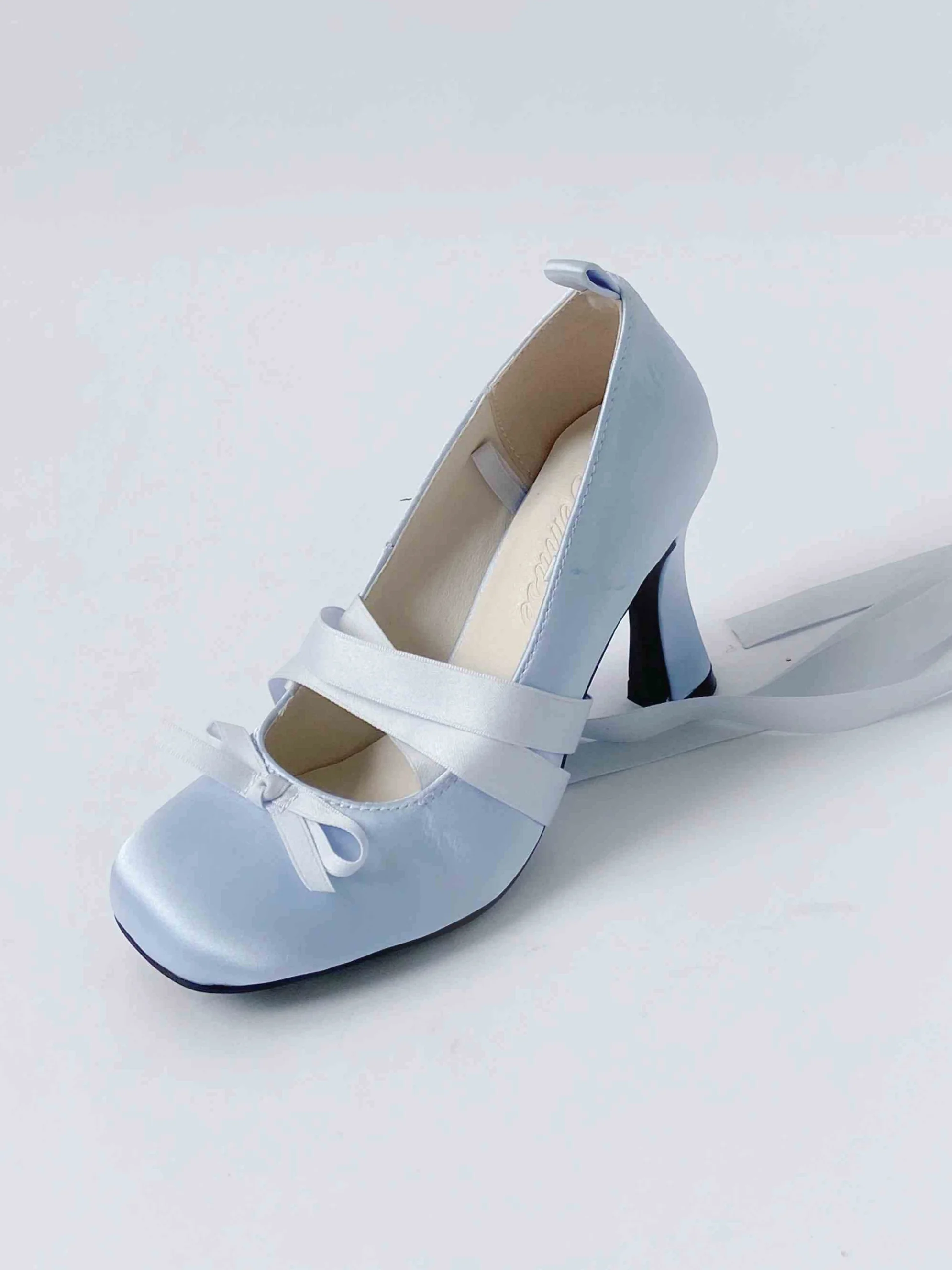 Ballet Satin High-heeled Shoes - Image 7