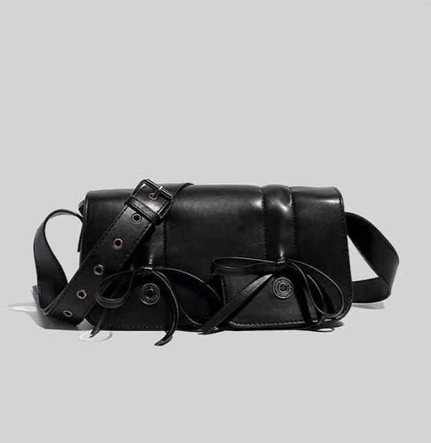 Ballet Style Bow Crossbody Bag - Image 4
