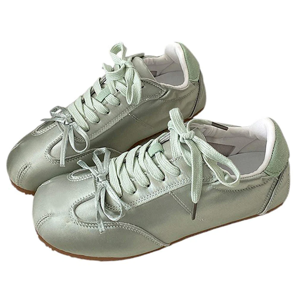 Balletcore Aesthetic Bow Sneakers - Image 2