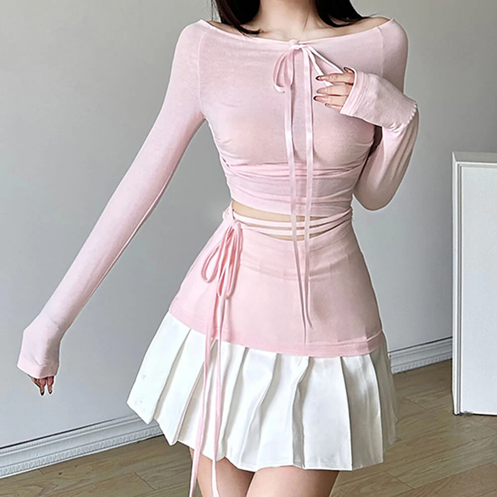 Balletcore Aesthetic Long Sleeve Top - Image 4