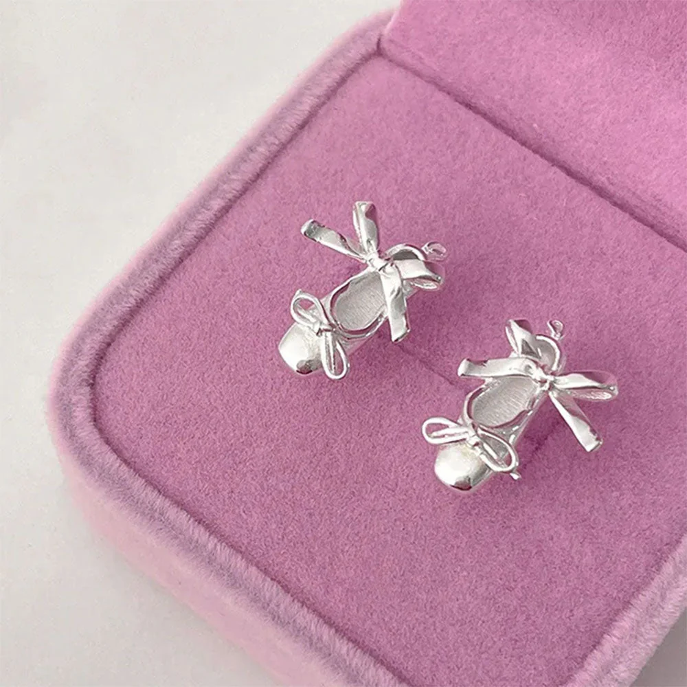Balletcore Aesthetic Stud Earrings - Image 2