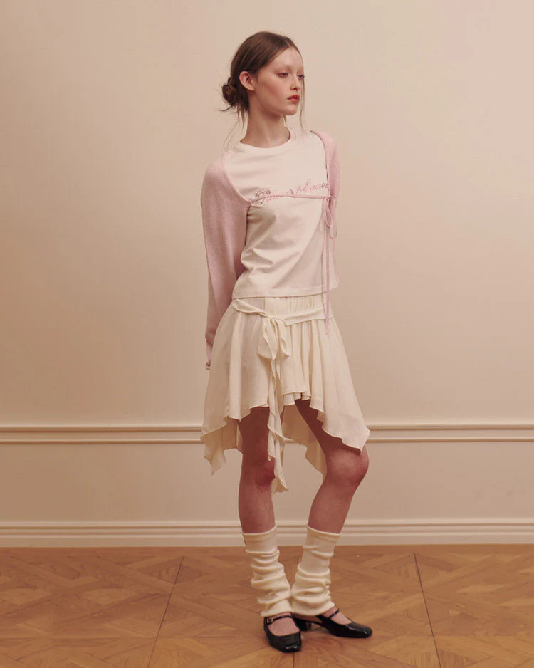 Balletcore Asymmetrical Mid Skirt - Image 12