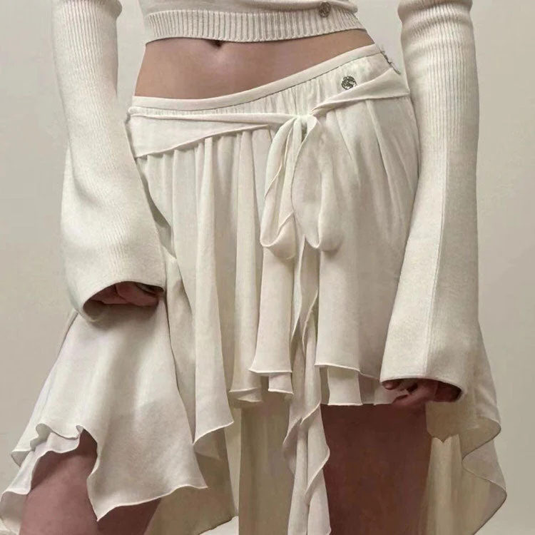 Balletcore Asymmetrical Mid Skirt - Image 14
