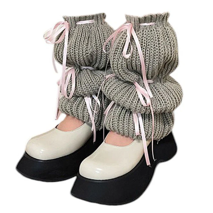 Balletcore Bows Leg Warmers - Image 13