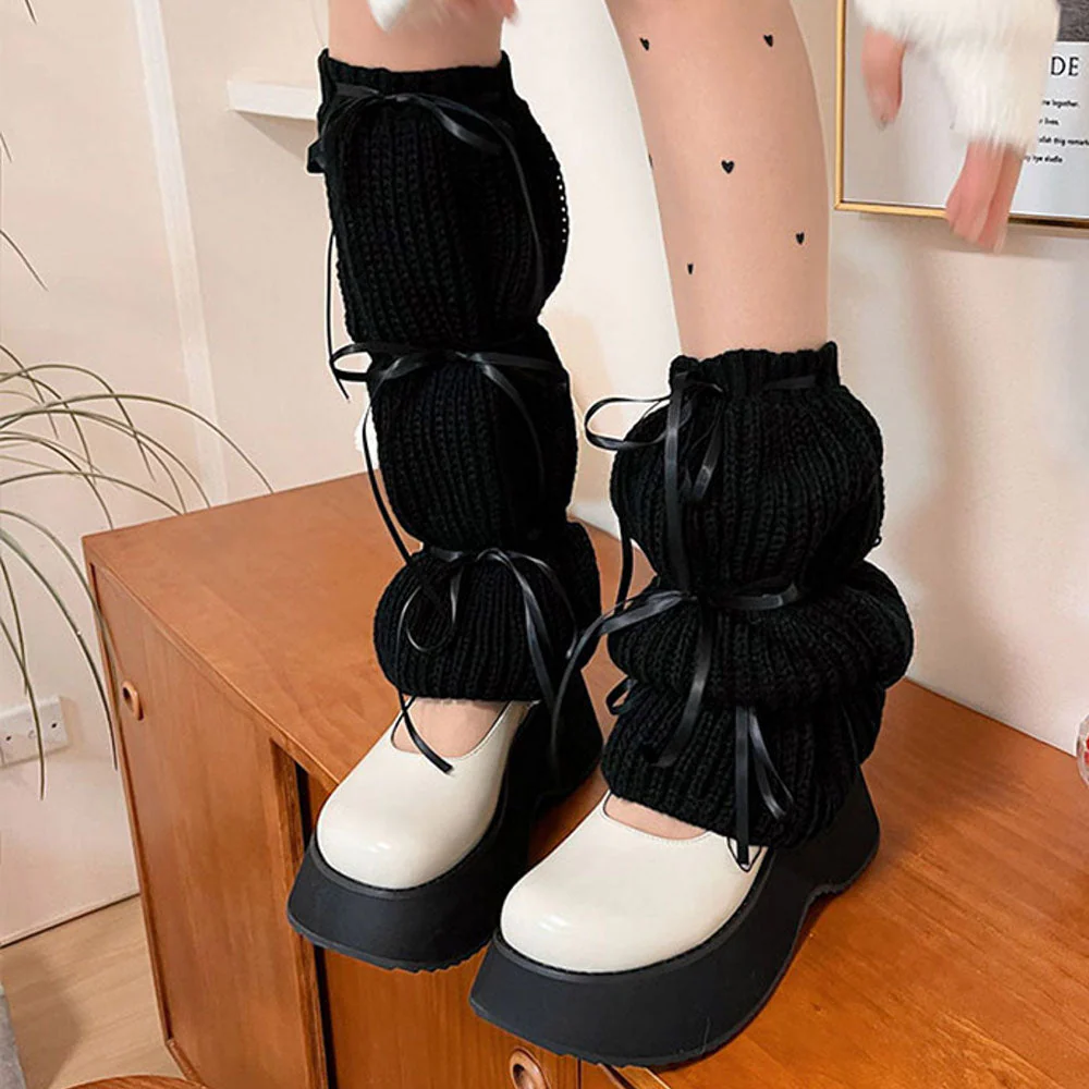 Balletcore Bows Leg Warmers - Image 15