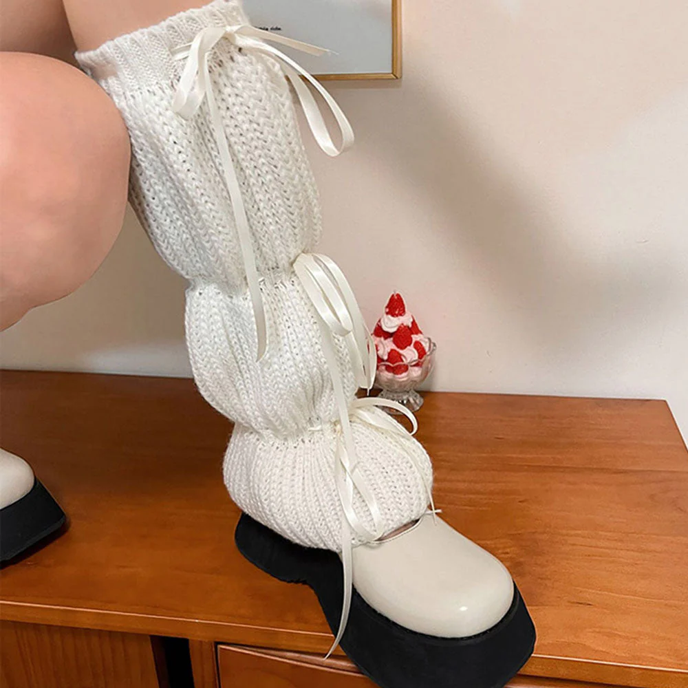 Balletcore Bows Leg Warmers - Image 16