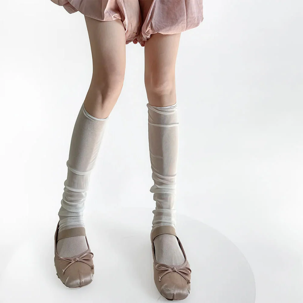 Balletcore Mesh Knee Socks - Image 8