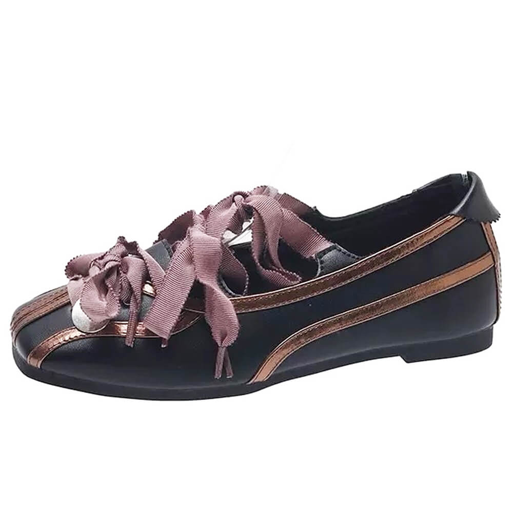 Balletcore Ribbon-Laced Flats - Image 11
