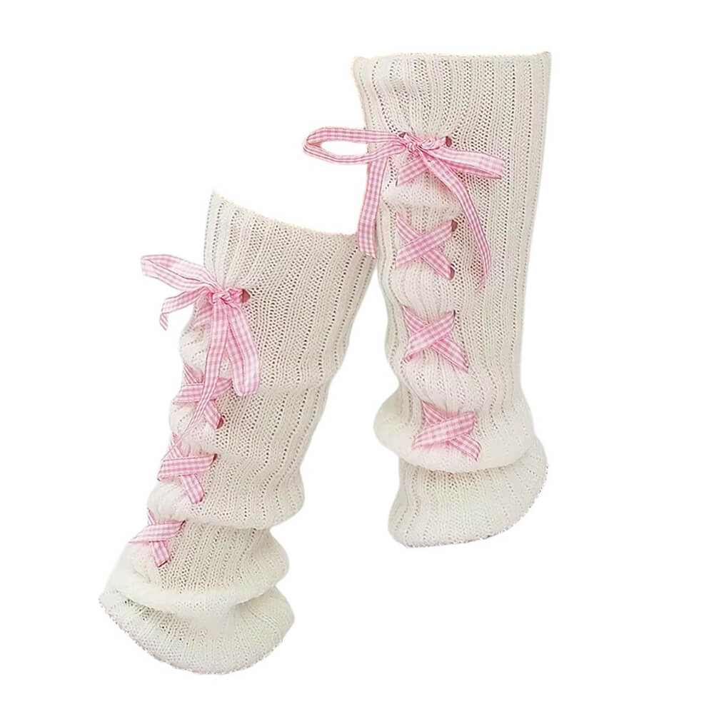 Balletcore Ribbon Leg Warmers - Image 11