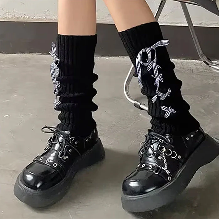 Balletcore Ribbon Leg Warmers - Image 13